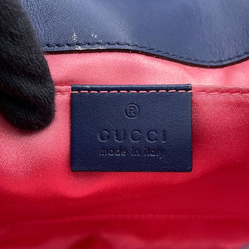 グッチ チェーンショルダーバッグ GGマーモント スモール デニム フェイクパール 446744 GUCCI