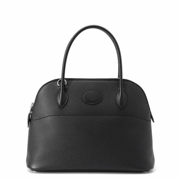 エルメス ハンドバッグ ボリード27 ブラック/シルバー金具 エプソン □Q刻印 HERMES Bolide 2wayショルダーバッグ 黒