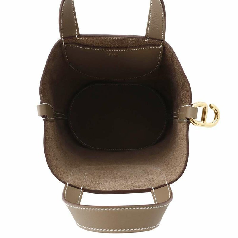 エルメス トートバッグ インザループ 18 エトゥープ/ゴールド金具 トリヨンクレマンス/スイフト W刻印