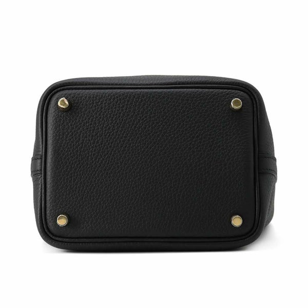 エルメス ハンドバッグ ピコタンロックPM ブラック/ゴールド金具 トリヨンクレマンス K刻印 HERMES トートバッグ 黒