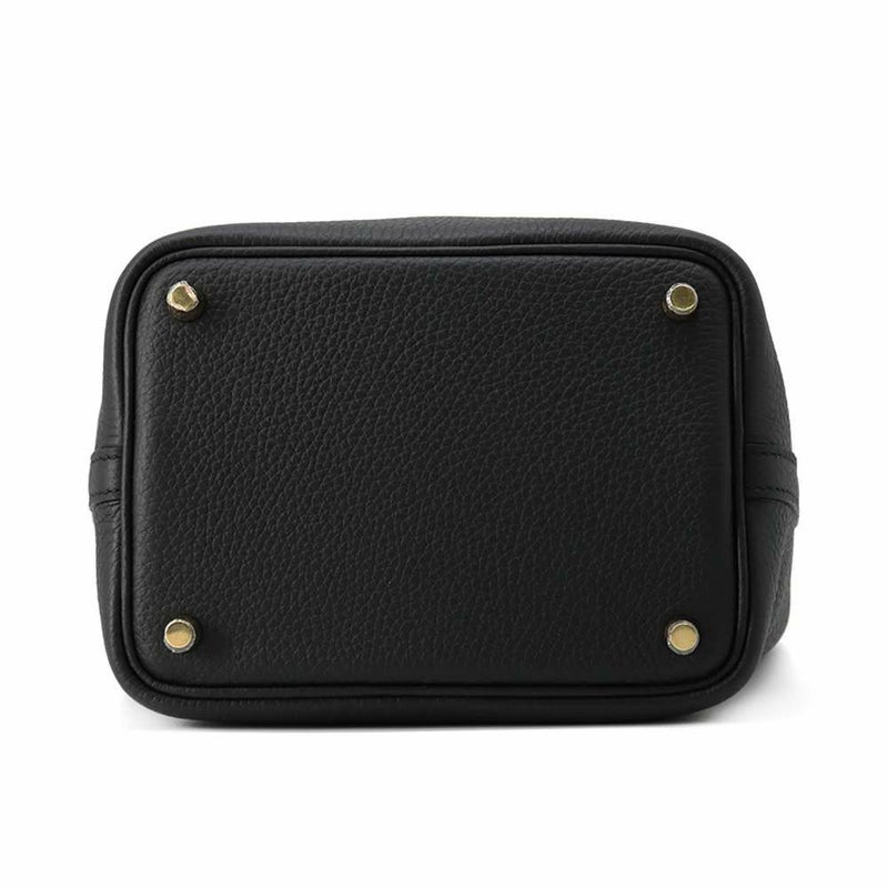 エルメス ハンドバッグ ピコタンロックPM ブラック/ゴールド金具 トリヨンクレマンス K刻印 HERMES トートバッグ 黒