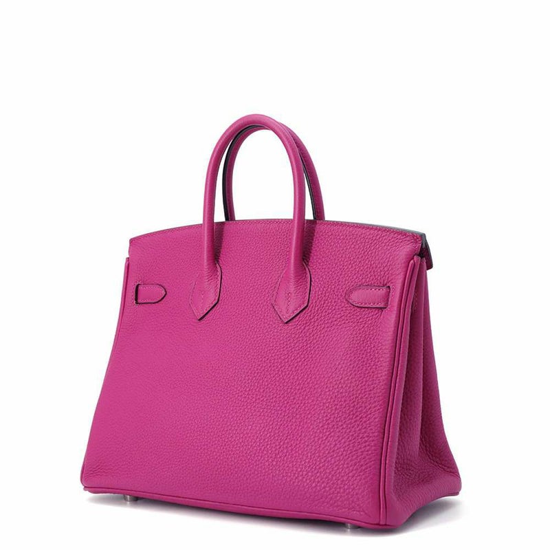 エルメス バーキン25 ローズパープル/シルバー金具 トゴ C刻印 HERMES Birkin ハンドバッグ
