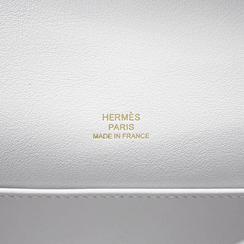 エルメス ハンドバッグ ポシェットケリー ニューホワイト/ゴールド金具 スイフト W刻印 白