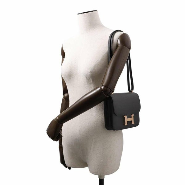 エルメス ミニ コンスタンス3 ミロワール ブラック/ピンクゴールド金具 エプソン W刻印 黒