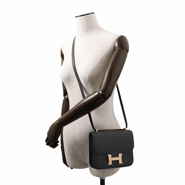 エルメス ミニ コンスタンス3 ミロワール ブラック/ピンクゴールド金具 エプソン W刻印 黒