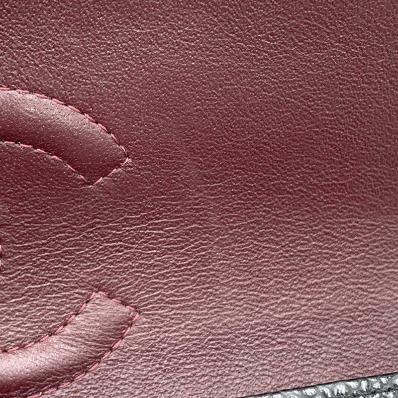 シャネル チェーンショルダーバッグ マトラッセ25 ココマーク キャビアスキン ダブルチェーン A01112 CHANEL 黒