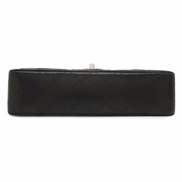 シャネル チェーンショルダーバッグ マトラッセ25 ココマーク ダブルチェーン ラムスキン A01112 CHANEL 黒