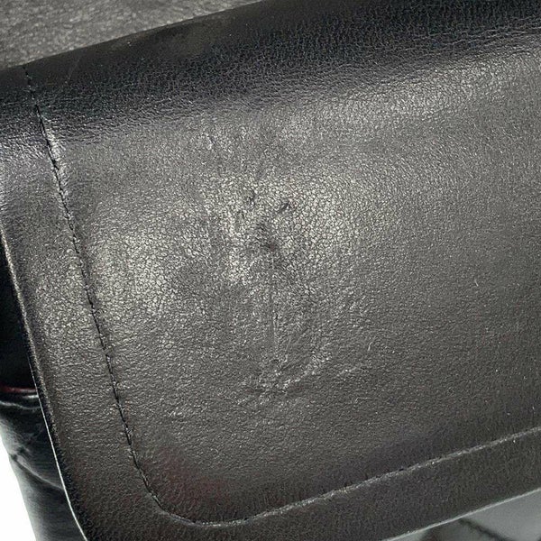 シャネル チェーンショルダーバッグ マトラッセ25 ココマーク ダブルチェーン ラムスキン A01112 CHANEL 黒