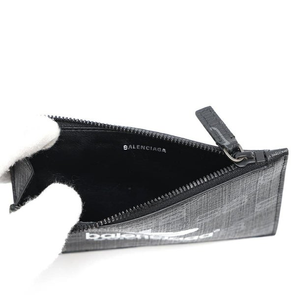 バレンシアガ コインケース フラグメントケース ロゴ 640535 BALENCIAGA 小銭入れ カードケース 黒
