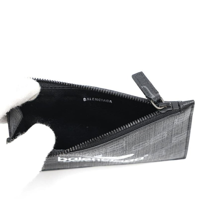 バレンシアガ コインケース フラグメントケース ロゴ 640535 BALENCIAGA 小銭入れ カードケース 黒