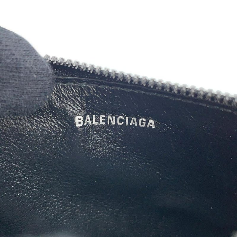 バレンシアガ コインケース フラグメントケース ロゴ 640535 BALENCIAGA 小銭入れ カードケース 黒