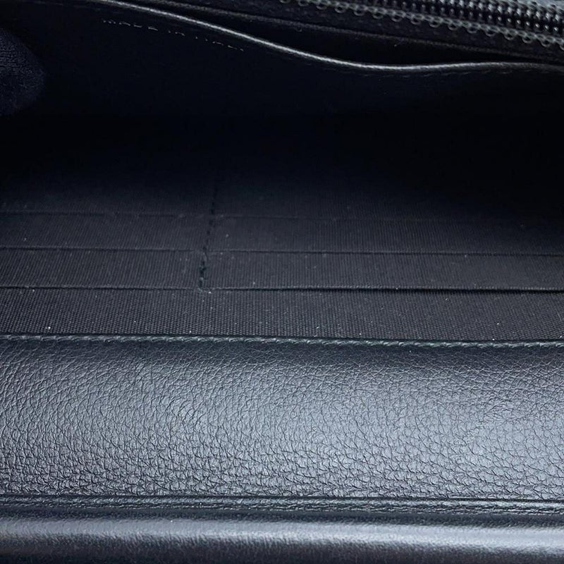 シャネル チェーンウォレット ワイルドステッチ ココマーク レザー CHANEL 財布 黒