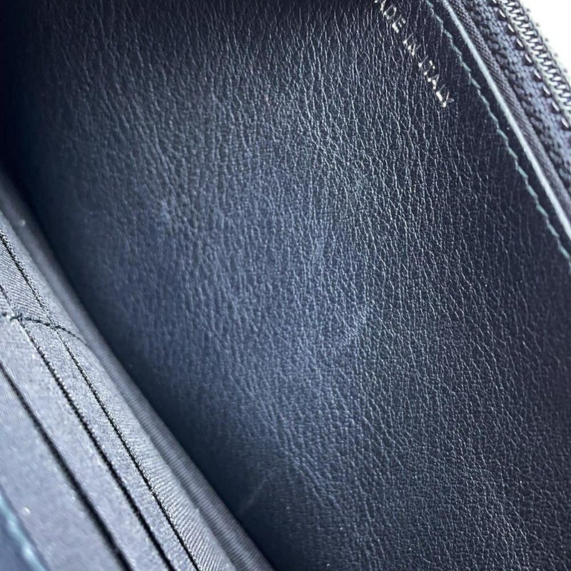 シャネル チェーンウォレット ワイルドステッチ ココマーク レザー CHANEL 財布 黒