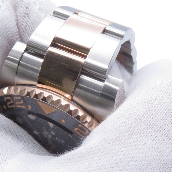 ロレックス GMTマスター2 デイト SS/K18PG 126711CHNR ROLEX 腕時計 エバーローズゴールド 黒文字盤
