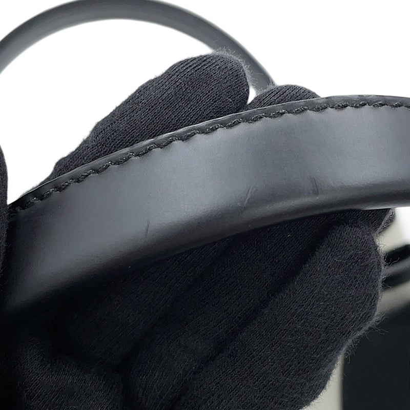 バレンシアガ ハンドバッグ ネイビーカバ XS ポーチ付 390346 BALENCIAGA 2way 白 黒