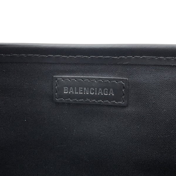 バレンシアガ ハンドバッグ ネイビーカバ XS ポーチ付 390346 BALENCIAGA 2way 白 黒