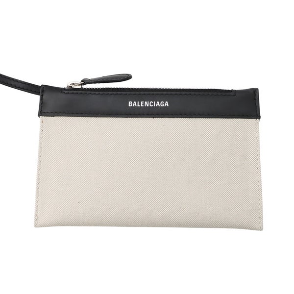バレンシアガ ハンドバッグ ネイビーカバ XS ポーチ付 390346 BALENCIAGA 2way 白 黒