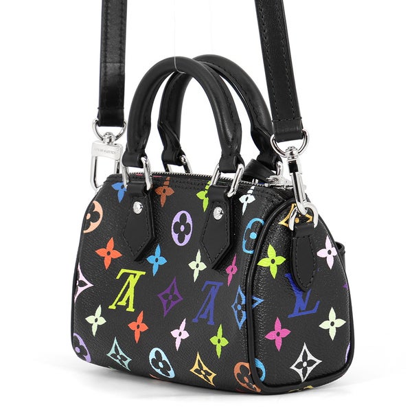 ルイヴィトン ハンドバッグ モノグラム・マルチカラー LV X TM ナノ・スピーディ M13406 ヴィトン 2way 村上隆 黒 ブラック