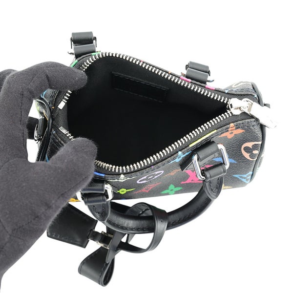 ルイヴィトン ハンドバッグ モノグラム・マルチカラー LV X TM ナノ・スピーディ M13406 ヴィトン 2way 村上隆 黒 ブラック