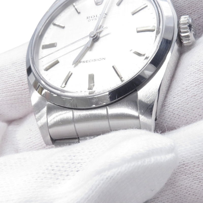 ロレックス オイスター プレシジョン 28番 6426 ROLEX 腕時計 シルバーリネン文字盤