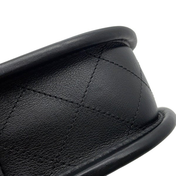 シャネル チェーンショルダーバッグ マトラッセ ココマーク ホーボー ラムスキン CHANEL 2ｗay 黒