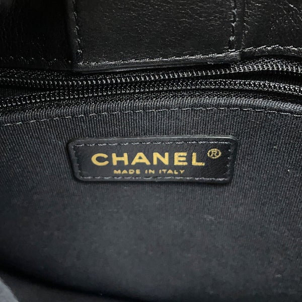 シャネル チェーンショルダーバッグ マトラッセ ココマーク ホーボー ラムスキン CHANEL 2ｗay 黒