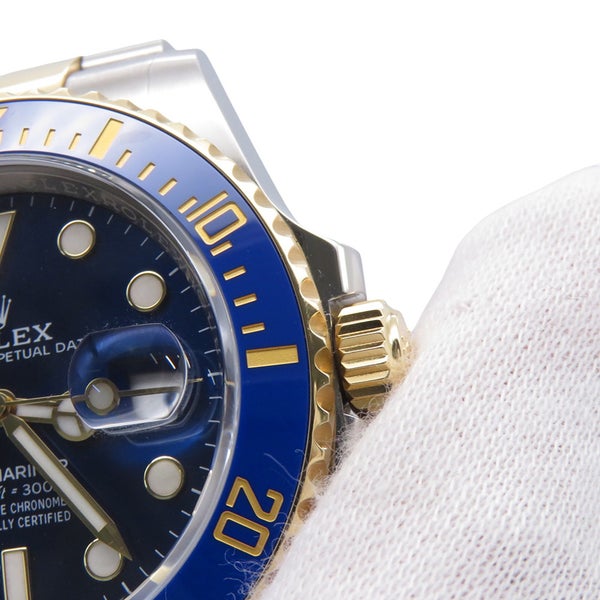 ロレックス サブマリーナ デイト コンビ SS/K18YG ランダムシリアル ルーレット 126613LB ROLEX 腕時計 ブルー文字盤