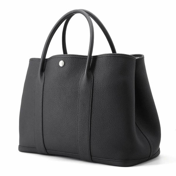 エルメス トートバッグ ガーデンパーティPM ブラック/シルバー金具 ネゴンダ Y刻印 黒