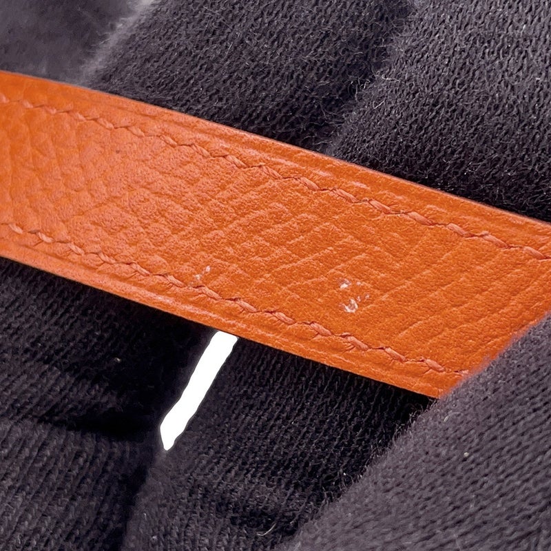 エルメス 長財布 ケリーウォレット ロング オレンジ/シルバー金具 エプソン □P刻印 HERMES 財布