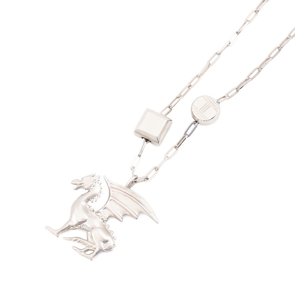 新品未使用】国内購入Hermes タリスマン ドラゴン エール ネックレス