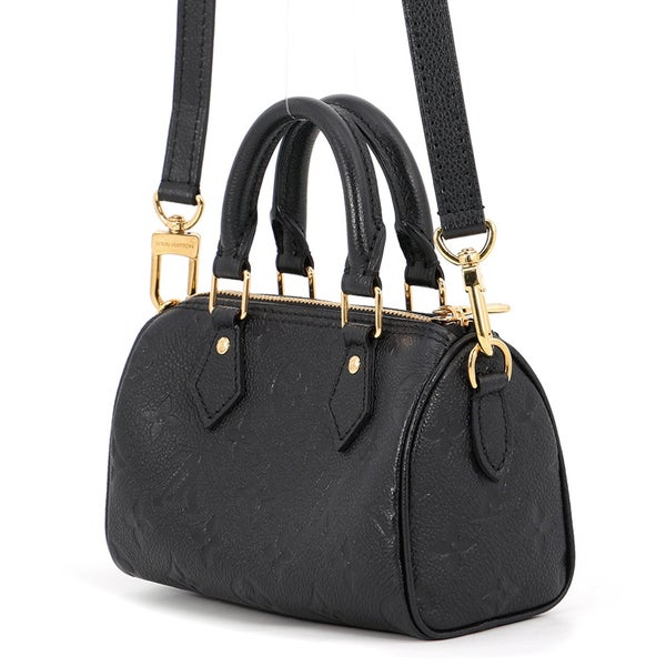 ルイヴィトン ハンドバッグ モノグラム・アンプラント ナノ・スピーディ M82450 LOUIS VUITTON 2way 黒 ブラック