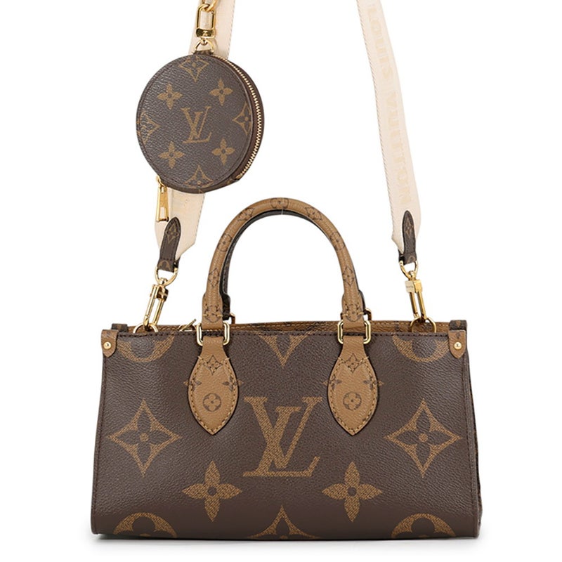 ルイヴィトン ハンドバッグ モノグラム・リバース/モノグラム・ジャイアント オンザゴー EW M46653 LOUIS VUITTON 2way