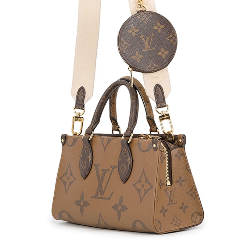 ルイヴィトン ハンドバッグ モノグラム・リバース/モノグラム・ジャイアント オンザゴー EW M46653 LOUIS VUITTON 2way
