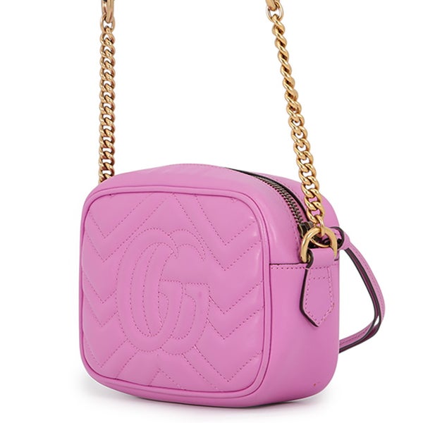 グッチ チェーンショルダーバッグ GGマーモント レザー 448065 GUCCI カメラバッグ