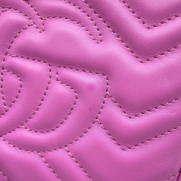グッチ チェーンショルダーバッグ GGマーモント レザー 448065 GUCCI カメラバッグ