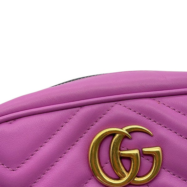 グッチ チェーンショルダーバッグ GGマーモント レザー 448065 GUCCI カメラバッグ