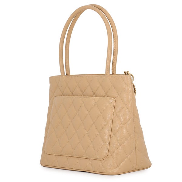 シャネル トートバッグ 復刻トート ココマーク マトラッセ キャビアスキン A01804 CHANEL