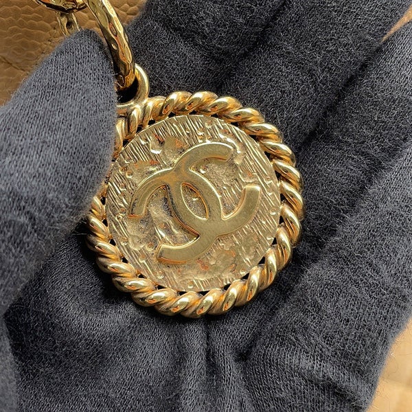 シャネル トートバッグ 復刻トート ココマーク マトラッセ キャビアスキン A01804 CHANEL