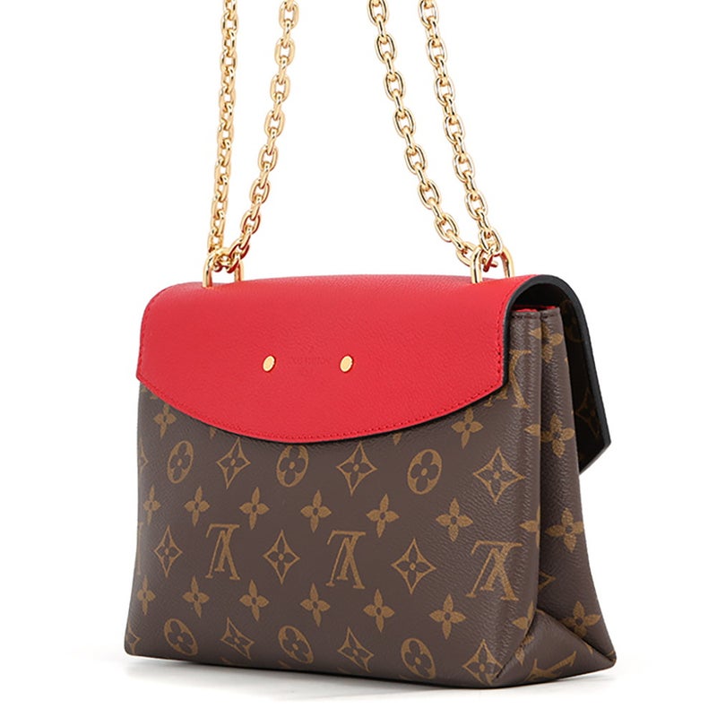 ルイヴィトン ショルダーバッグ モノグラム サン・プラシード M43713 LOUIS VUITTON レッド