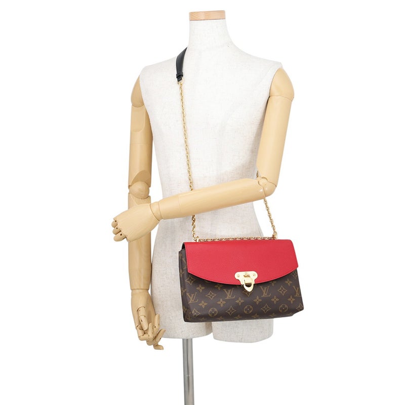 ルイヴィトン ショルダーバッグ モノグラム サン・プラシード M43713 LOUIS VUITTON レッド