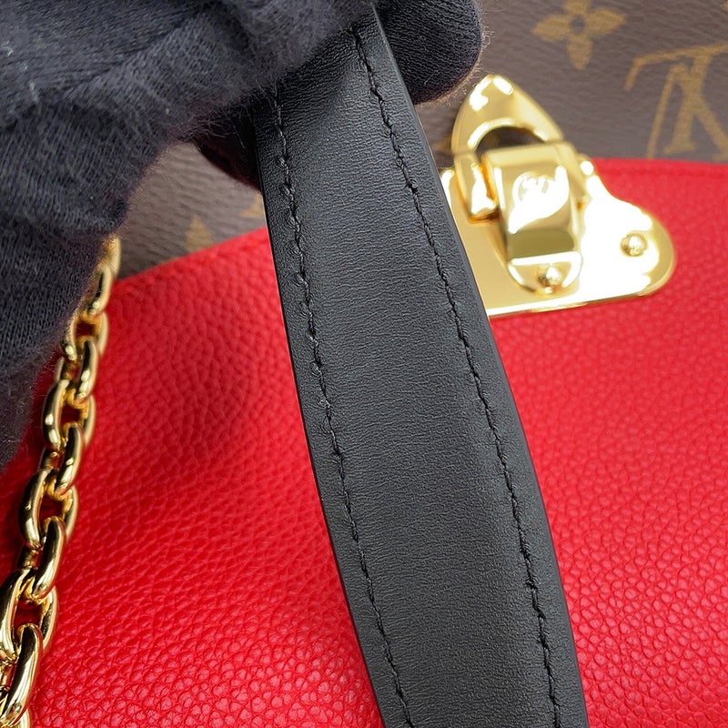 ルイヴィトン ショルダーバッグ モノグラム サン・プラシード M43713 LOUIS VUITTON レッド