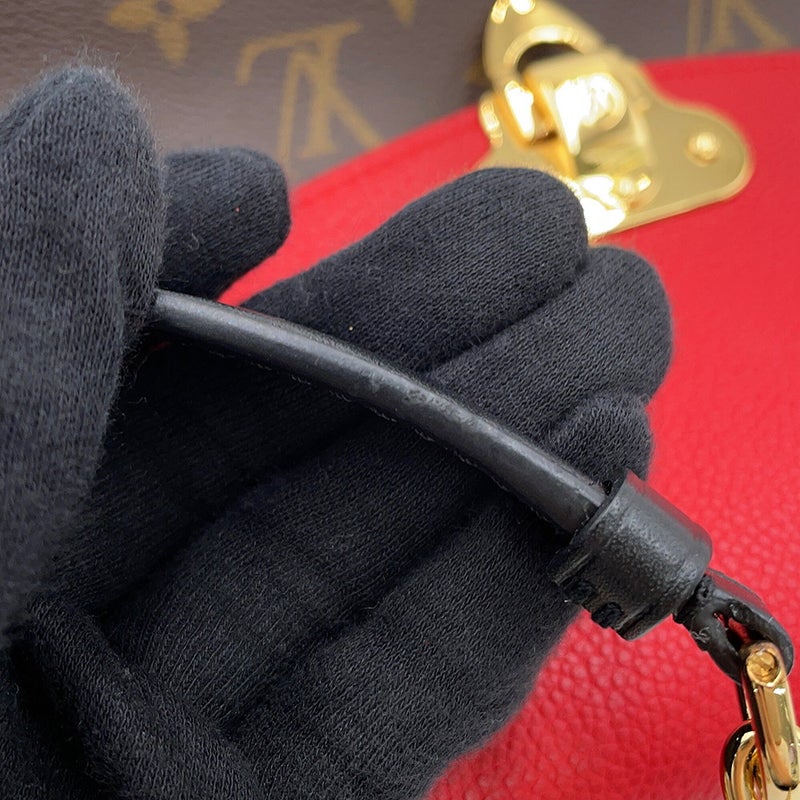 ルイヴィトン ショルダーバッグ モノグラム サン・プラシード M43713 LOUIS VUITTON レッド