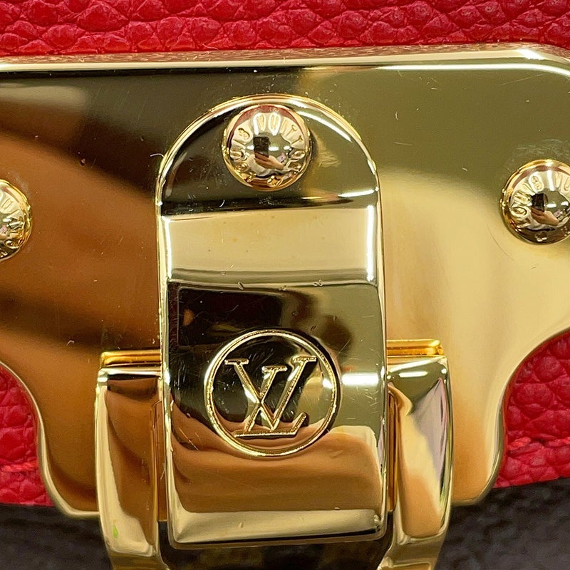 ルイヴィトン ショルダーバッグ モノグラム サン・プラシード M43713 LOUIS VUITTON レッド