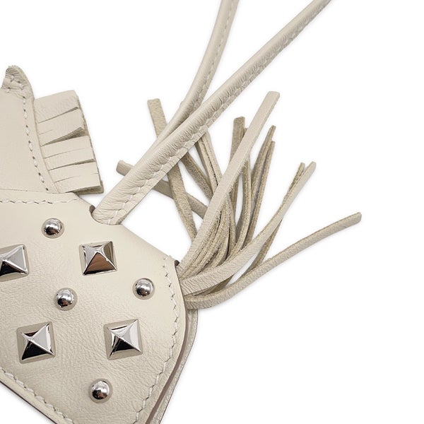 エルメス バッグチャーム ロデオPM ロベオロック クレ ラムスキン K刻印 HERMES チャーム オーナメント