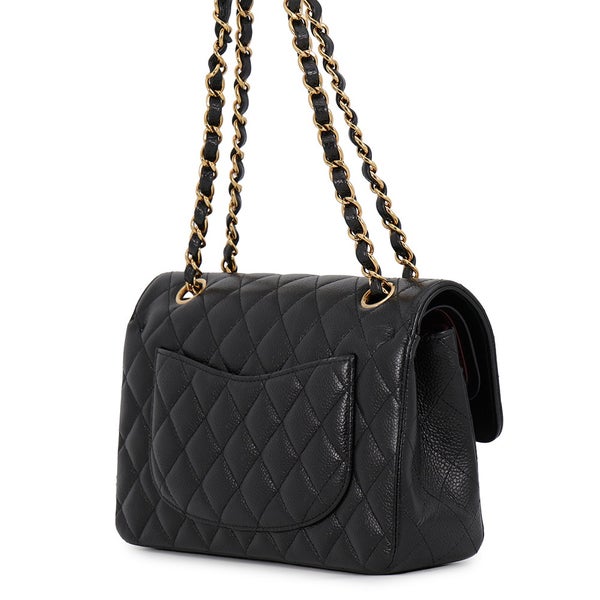 シャネル チェーンショルダーバッグ クラシック マトラッセ23 ココマーク キャビアスキン A01113 CHANEL 黒