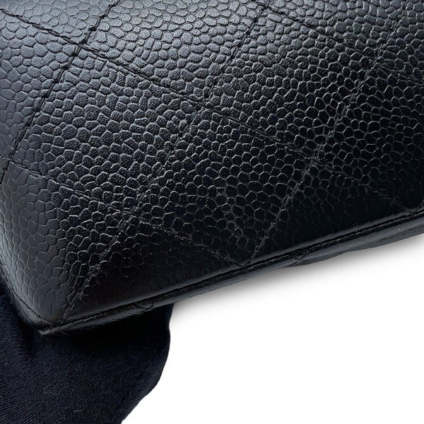 シャネル チェーンショルダーバッグ クラシック マトラッセ23 ココマーク キャビアスキン A01113 CHANEL 黒