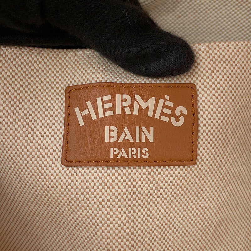 エルメス トートバッグ エスカル・ア・ラ・プラージュ プリント アシエ/シルバー金具 トワルアッシュ HERMES ビーチバッグ