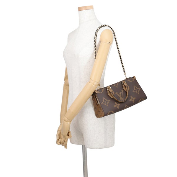 ルイヴィトン ハンドバッグ モノグラム・リバース/モノグラム・ジャイアント オンザゴー EW チェーン M14236 LOUIS VUITTON