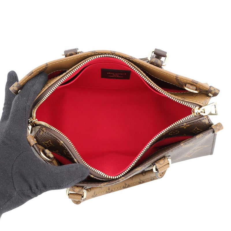 ルイヴィトン ハンドバッグ モノグラム・リバース/モノグラム・ジャイアント オンザゴー EW チェーン M14236 LOUIS VUITTON