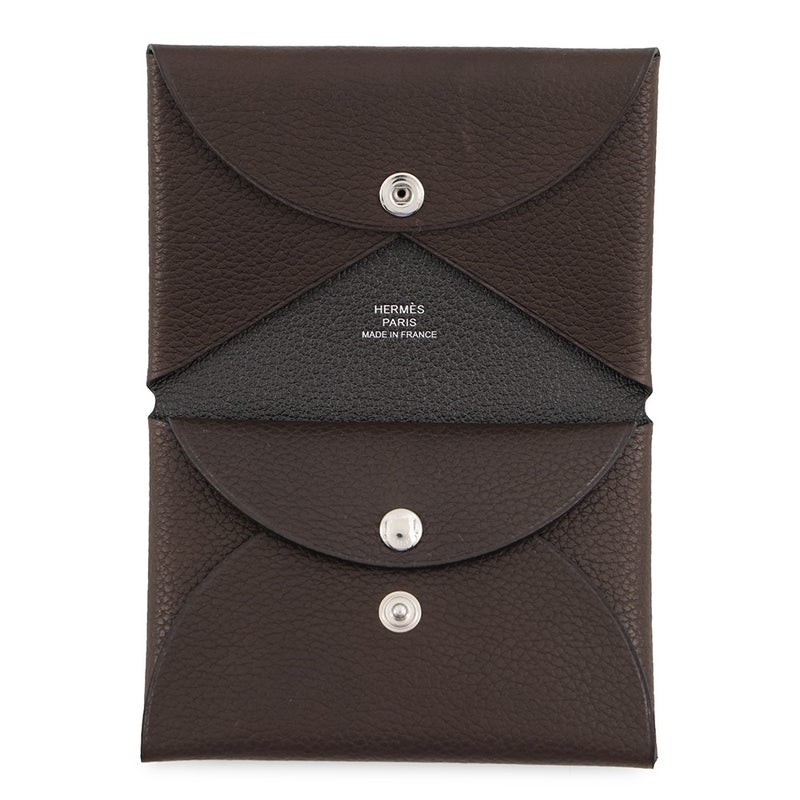 エルメス コインケース カルヴィ デュオ バレニア/シルバー金具 バレニアフォーブル K刻印